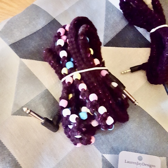 Electric Guitar Cable, Stereo Adapter, Audio Cable & Guitar Pick Earrings - Picture 4 of 9